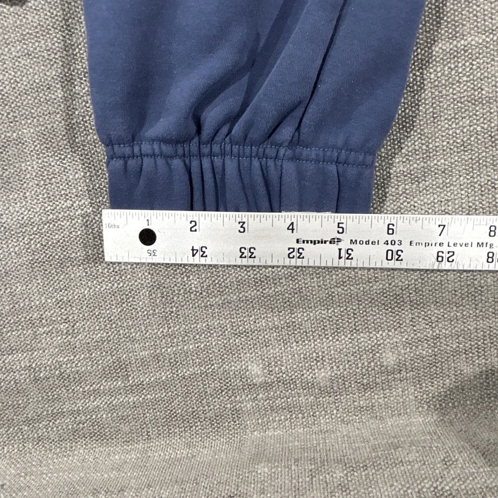 Reebok Joggers Mens Medium Navy Blue Good Fleece Zipper Pocket Sweatpants